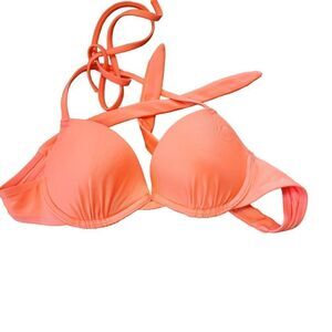 Aero orange padded bikini top Sz s